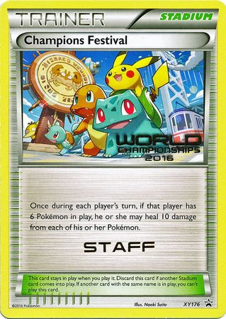 Champions Festival 2016 Staff (XY176) [XY: Black Star Promos] | Exor Games Bridgewater
