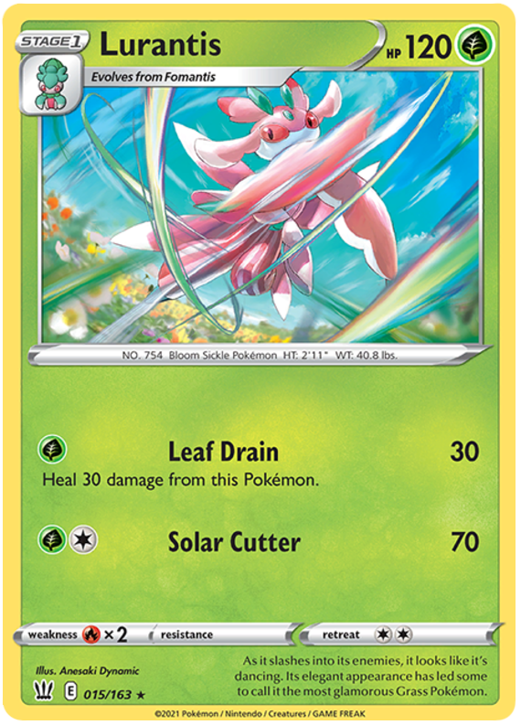 Lurantis (015/163) [Sword & Shield: Battle Styles] | Exor Games Bridgewater