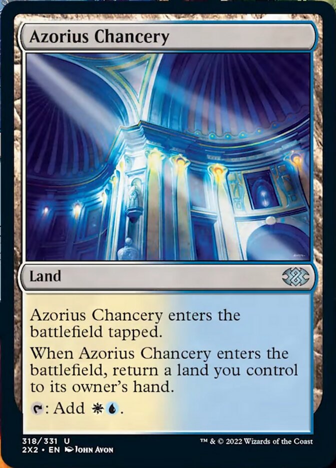 Azorius Chancery [Double Masters 2022] | Exor Games Bridgewater