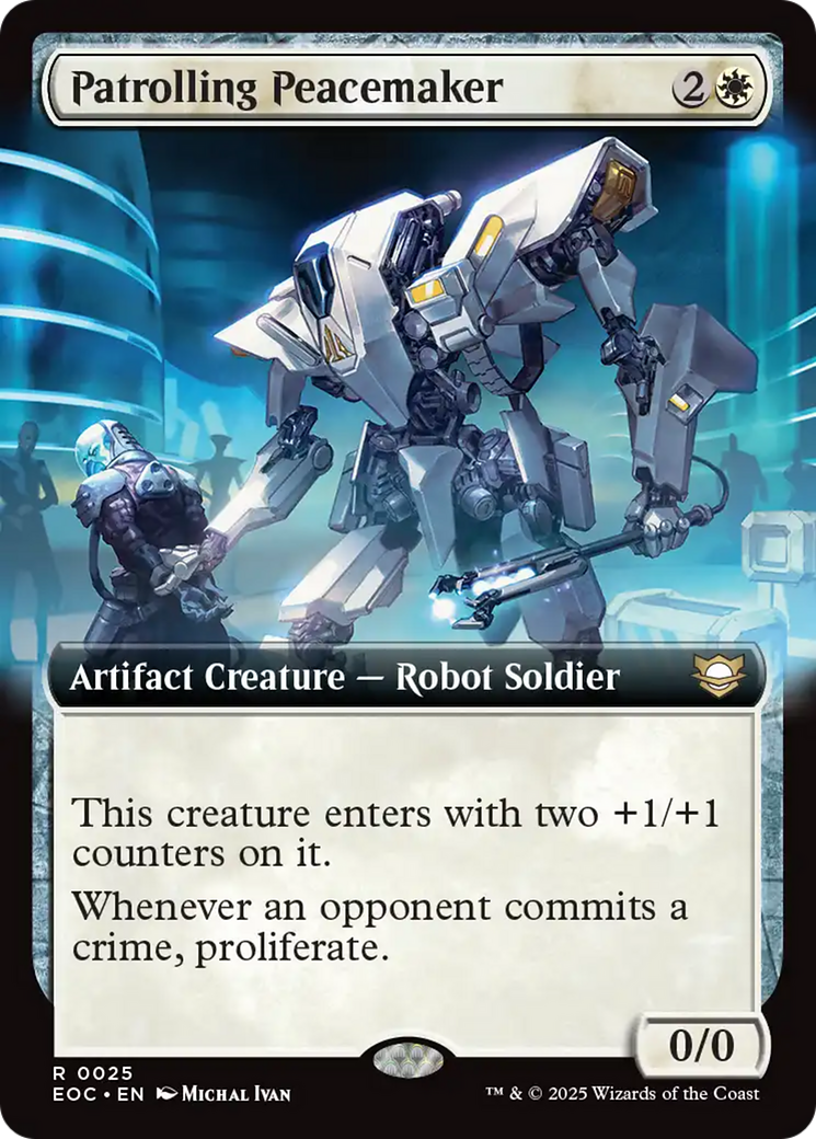 Patrolling Peacemaker (Extended Art) [Edge of Eternities Commander] | Exor Games Bridgewater