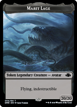 Insect // Marit Lage Double-Sided Token [Dominaria Remastered Tokens] | Exor Games Bridgewater