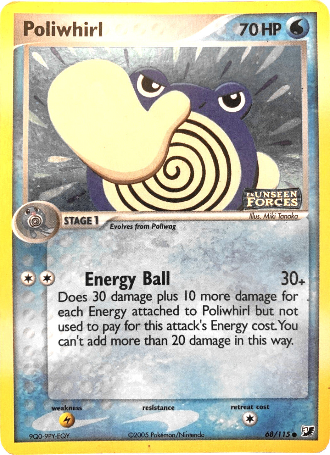 Poliwhirl (68/115) (Stamped) [EX: Unseen Forces] | Exor Games Bridgewater