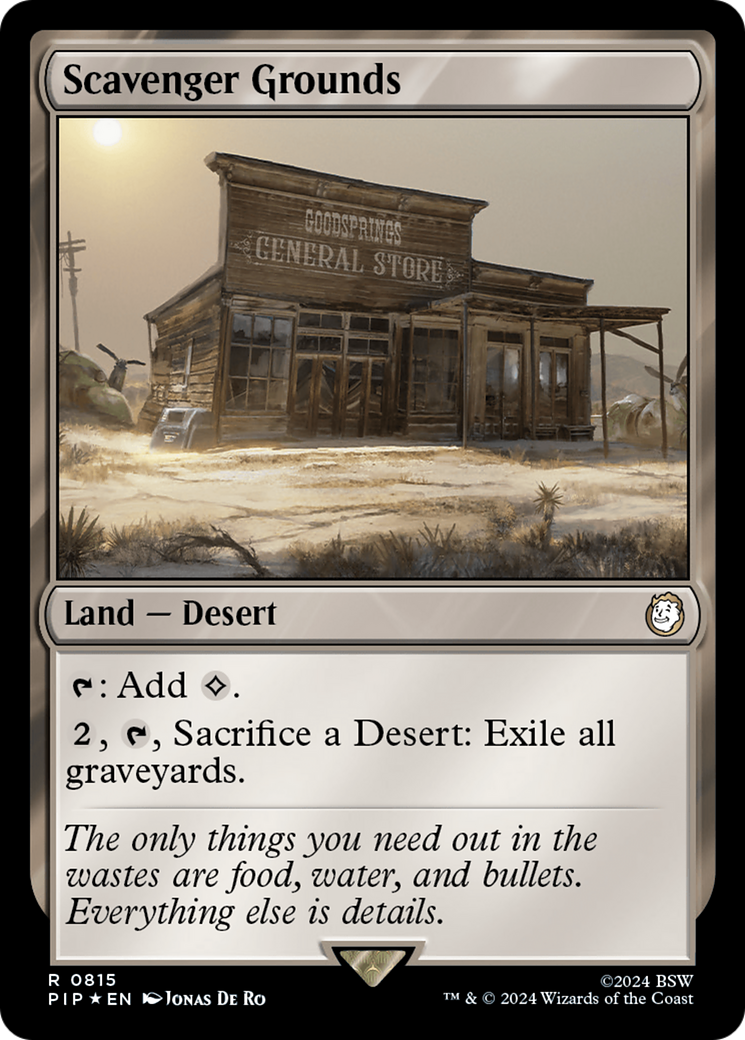 Scavenger Grounds (Surge Foil) [Fallout] | Exor Games Bridgewater