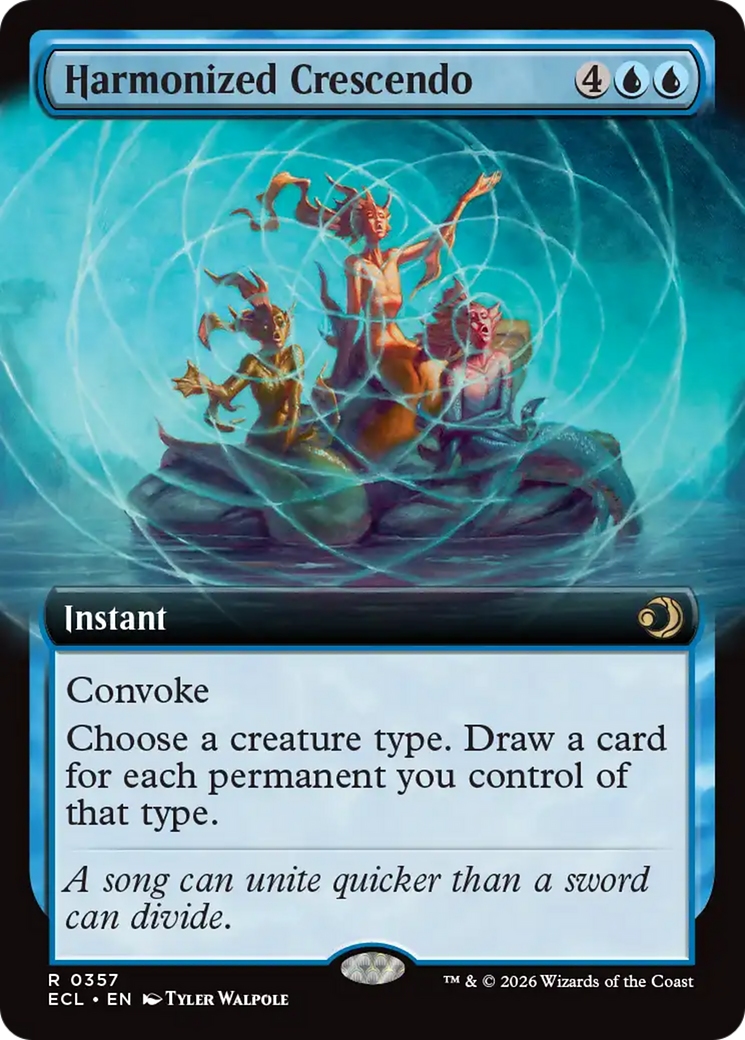 Harmonized Crescendo (Extended Art) [Lorwyn Eclipsed] | Exor Games Bridgewater
