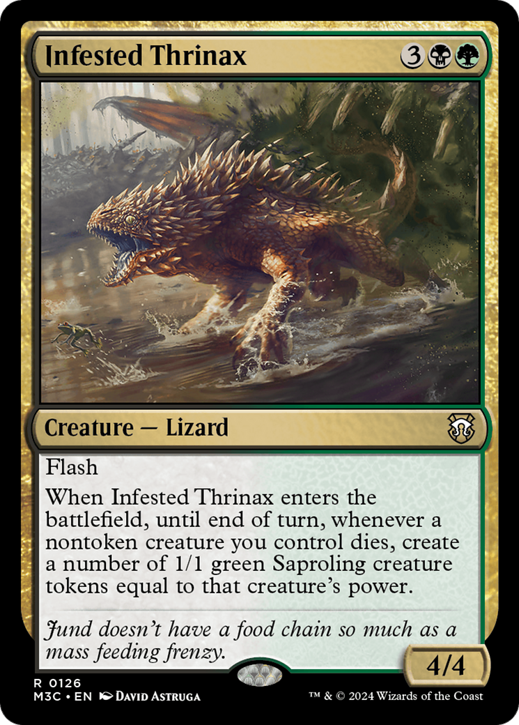 Infested Thrinax [Modern Horizons 3 Commander] | Exor Games Bridgewater