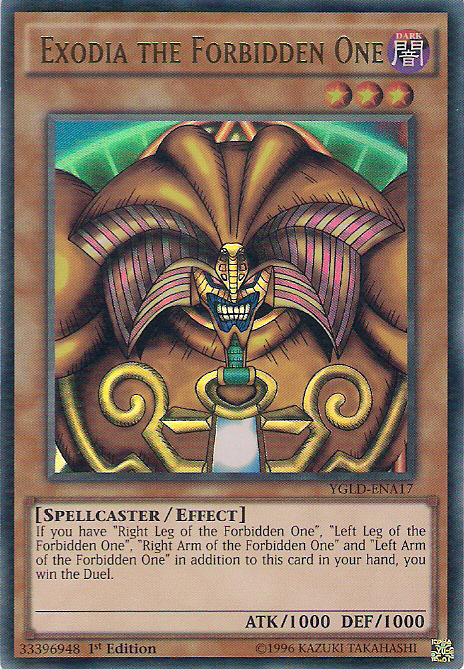 Exodia the Forbidden One [YGLD-ENA17] Ultra Rare | Exor Games Bridgewater