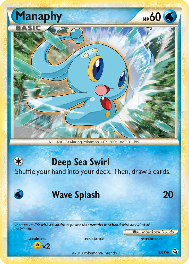 Manaphy (3/95) [HeartGold & SoulSilver: Unleashed] | Exor Games Bridgewater