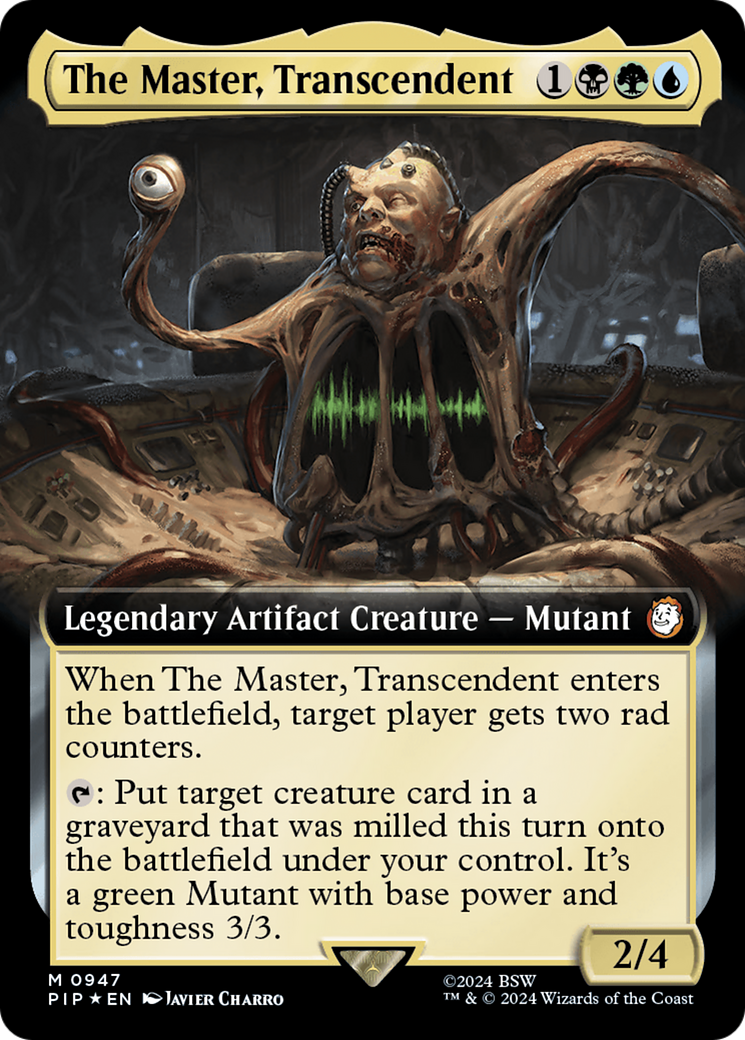 The Master, Transcendent (Extended Art) (Surge Foil) [Fallout] | Exor Games Bridgewater