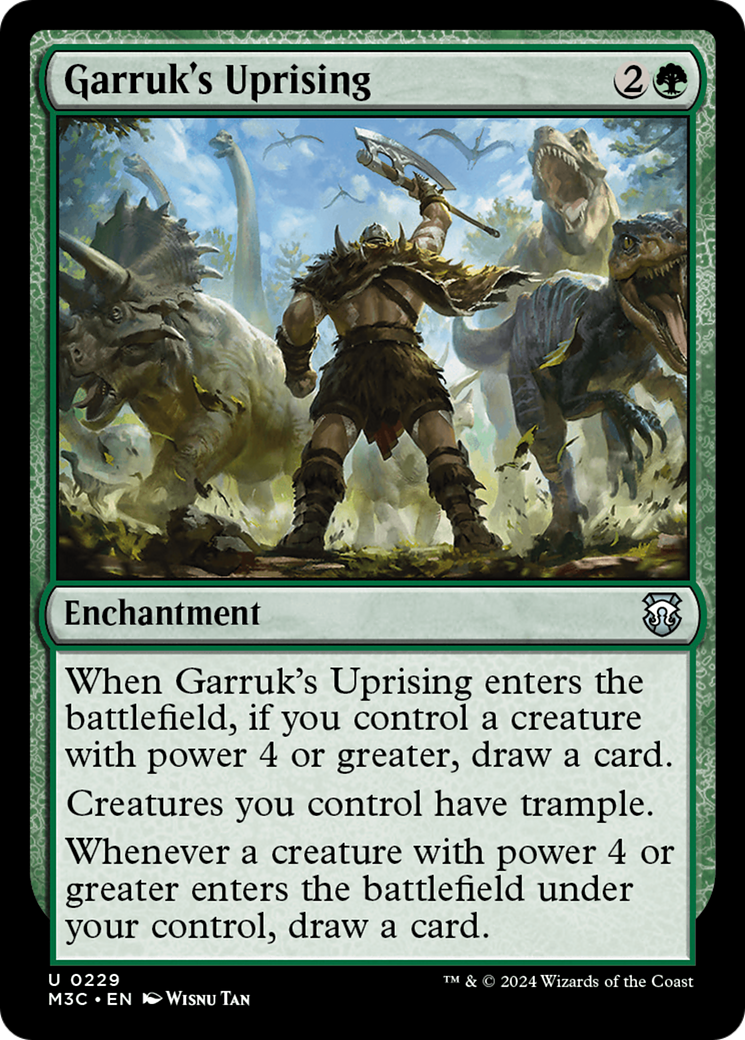 Garruk's Uprising (Ripple Foil) [Modern Horizons 3 Commander] | Exor Games Bridgewater