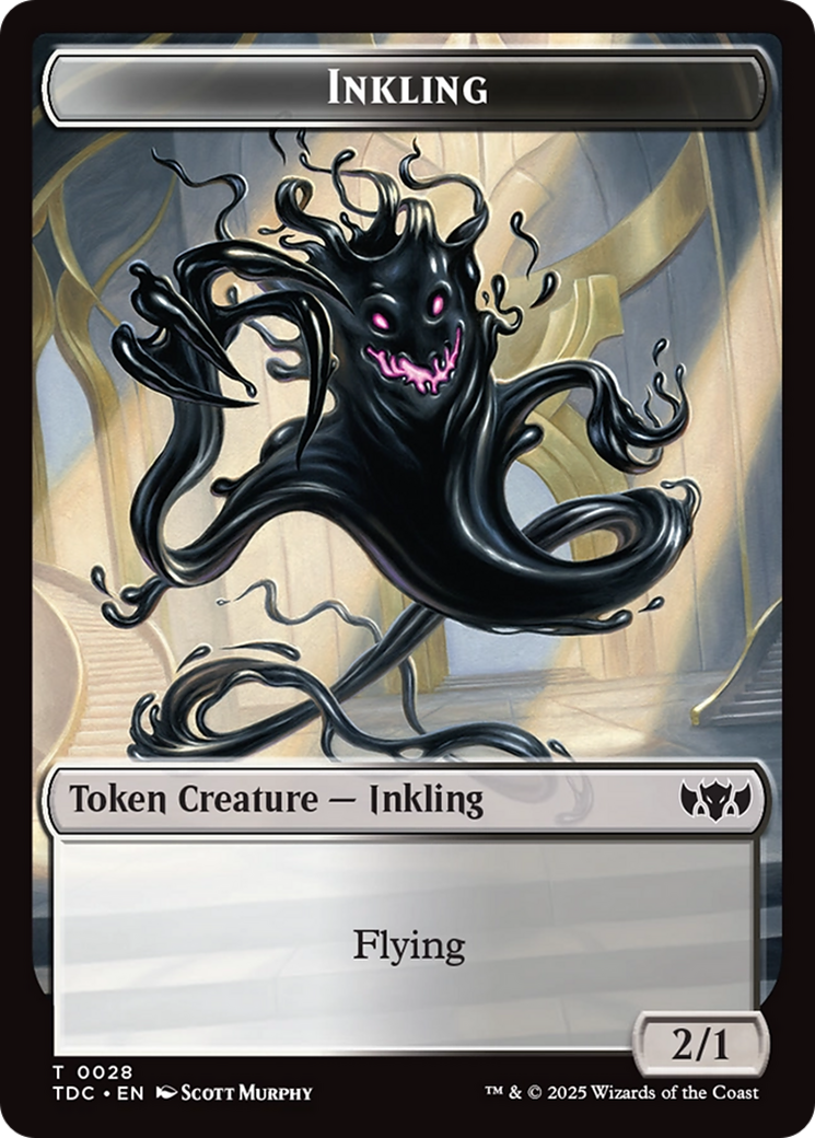 Inkling // Bird Double-Sided Token [Tarkir: Dragonstorm Commander Tokens] | Exor Games Bridgewater