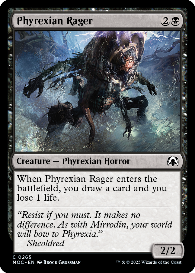 Phyrexian Rager [March of the Machine Commander] | Exor Games Bridgewater