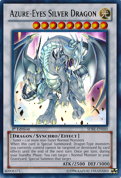 Azure-Eyes Silver Dragon [SDBE-EN040] Ultra Rare | Exor Games Bridgewater