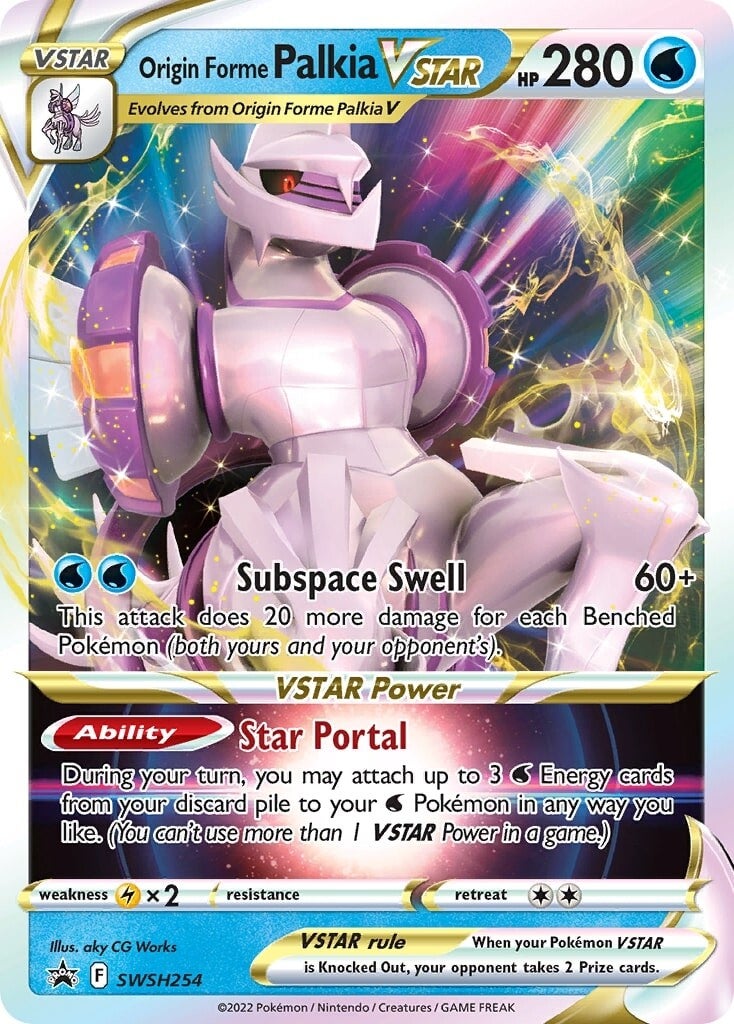 Origin Forme Palkia VSTAR (SWSH254) (Jumbo Card) [Sword & Shield: Black Star Promos] | Exor Games Bridgewater