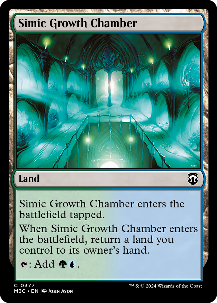 Simic Growth Chamber (Ripple Foil) [Modern Horizons 3 Commander] | Exor Games Bridgewater