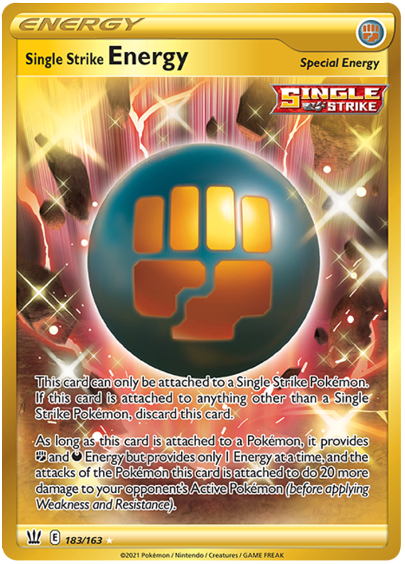 Single Strike Energy (183/163) [Sword & Shield: Battle Styles] | Exor Games Bridgewater