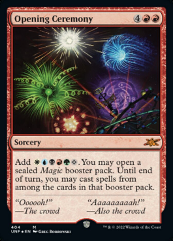 Opening Ceremony (Galaxy Foil) [Unfinity] | Exor Games Bridgewater