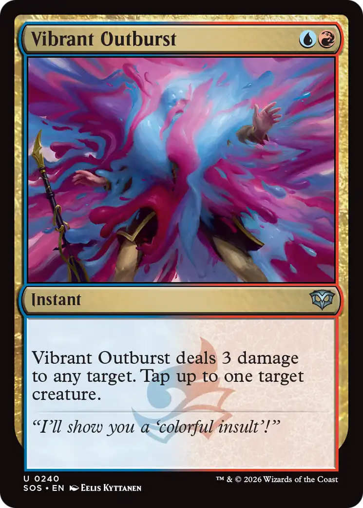 Vibrant Outburst [Secrets of Strixhaven] | Exor Games Bridgewater