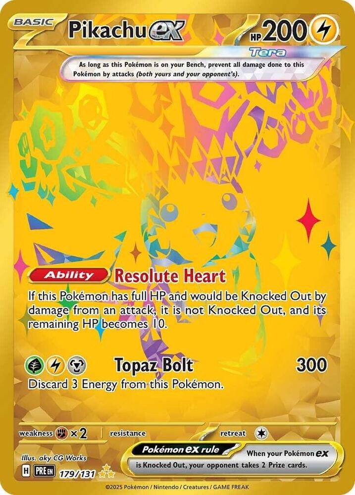 Pikachu ex (179/131) [Scarlet & Violet: Prismatic Evolutions] | Exor Games Bridgewater