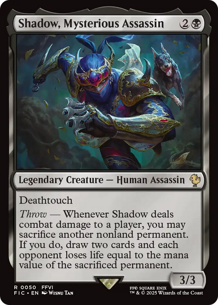 Shadow, Mysterious Assassin [FINAL FANTASY Commander] | Exor Games Bridgewater