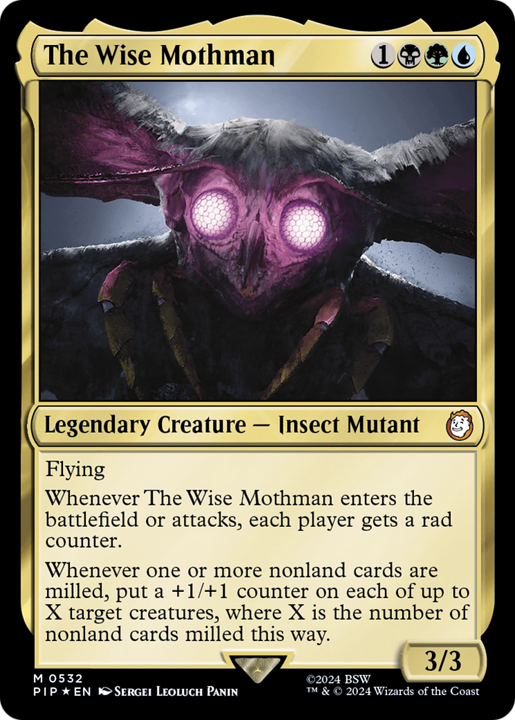 The Wise Mothman (Surge Foil) [Fallout] | Exor Games Bridgewater