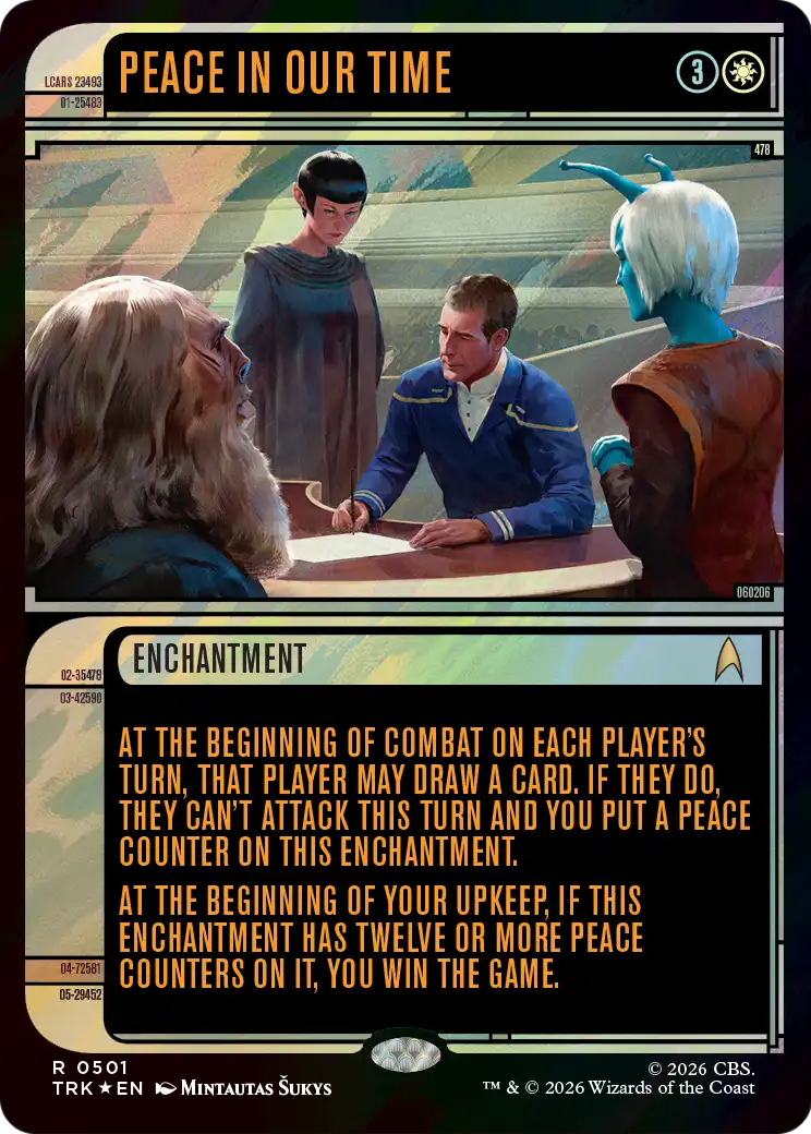 Peace in Our Time (Showcase) (Surge Foil) [Star Trek] | Exor Games Bridgewater