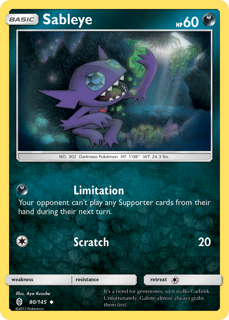Sableye (80/145) [Sun & Moon: Guardians Rising] | Exor Games Bridgewater