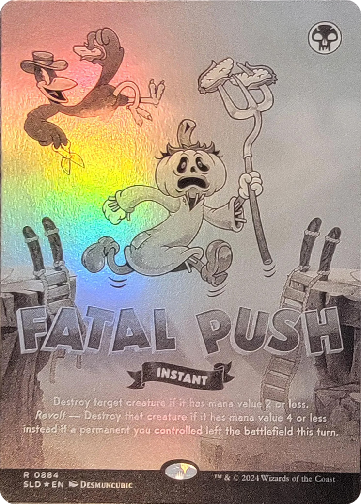 Fatal Push (0884) (Black & White Foil) [Secret Lair Drop Series] | Exor Games Bridgewater