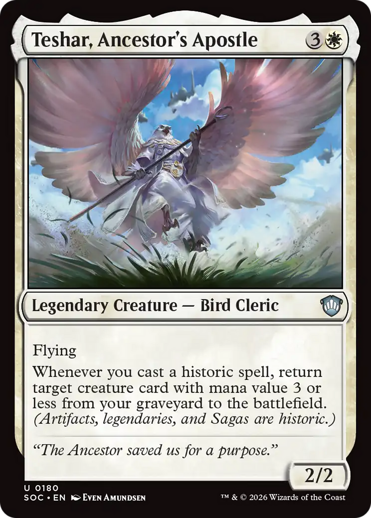 Teshar, Ancestor's Apostle [Secrets of Strixhaven Commander] | Exor Games Bridgewater