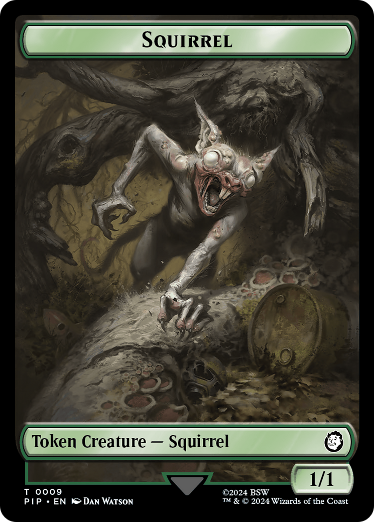 Food (013) // Squirrel Double-Sided Token [Fallout Tokens] | Exor Games Bridgewater