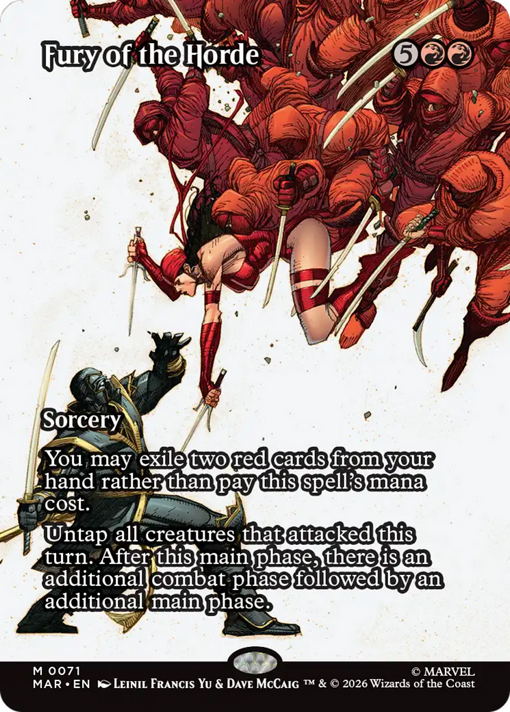 Fury of the Horde (Borderless) [Marvel Universe: Eternal-Legal] | Exor Games Bridgewater