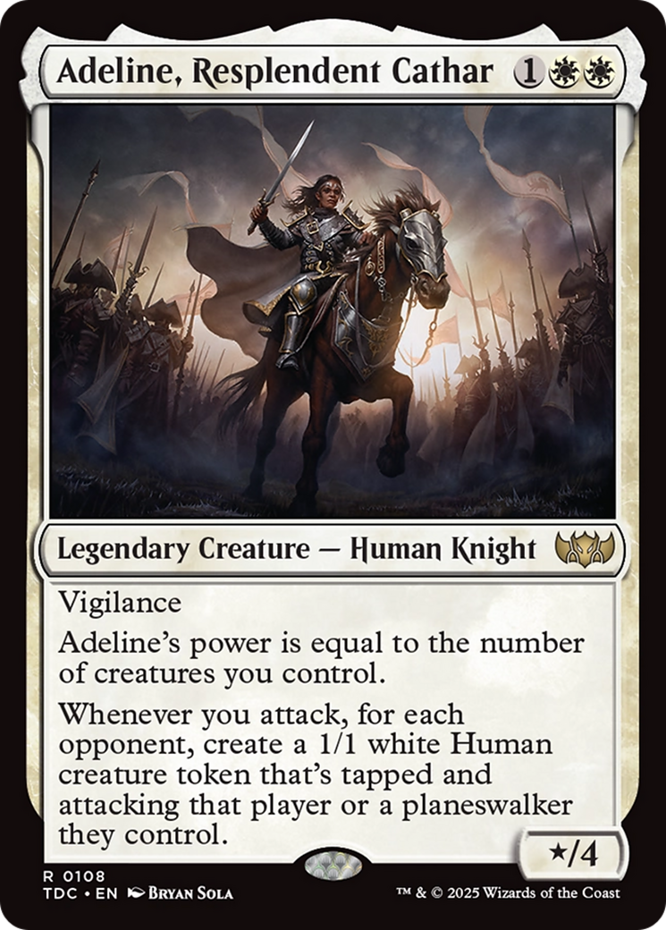 Adeline, Resplendent Cathar [Tarkir: Dragonstorm Commander] | Exor Games Bridgewater