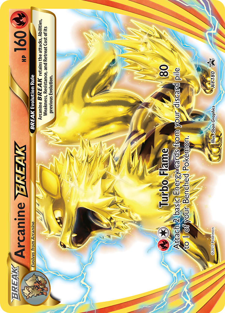 Arcanine BREAK (XY180) [XY: Black Star Promos] | Exor Games Bridgewater