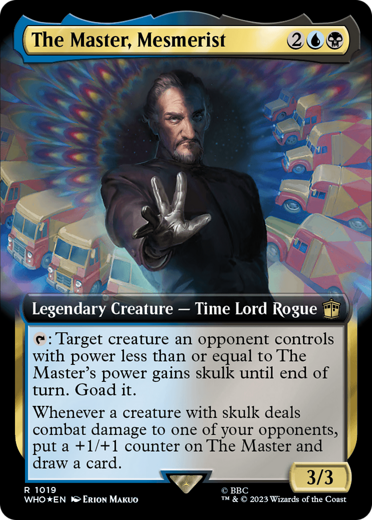 The Master, Mesmerist (Extended Art) (Surge Foil) [Doctor Who] | Exor Games Bridgewater