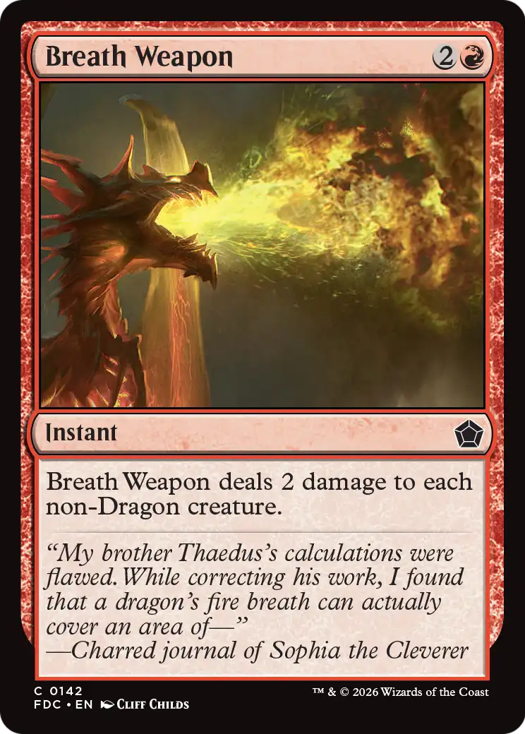 Breath Weapon [Foundations Commander] | Exor Games Bridgewater