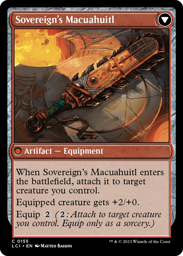 Idol of the Deep King // Sovereign's Macuahuitl [The Lost Caverns of Ixalan] | Exor Games Bridgewater