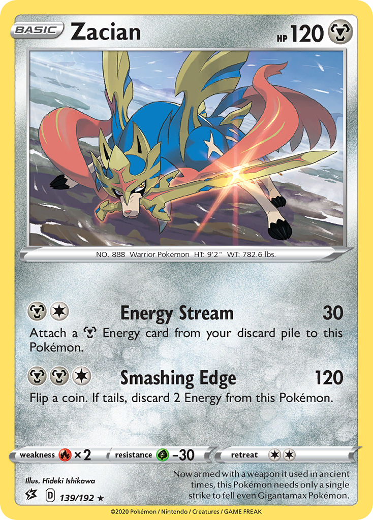 Zacian (139/192) [Sword & Shield: Rebel Clash] | Exor Games Bridgewater