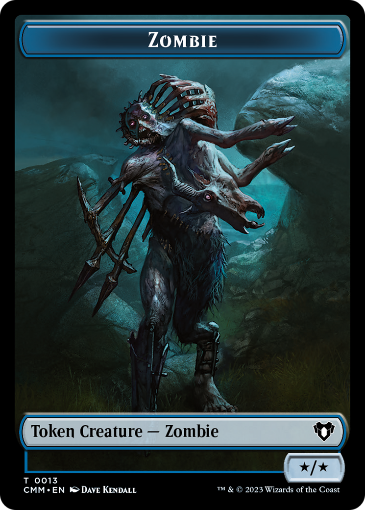 Zombie Token (13) [Commander Masters Tokens] | Exor Games Bridgewater