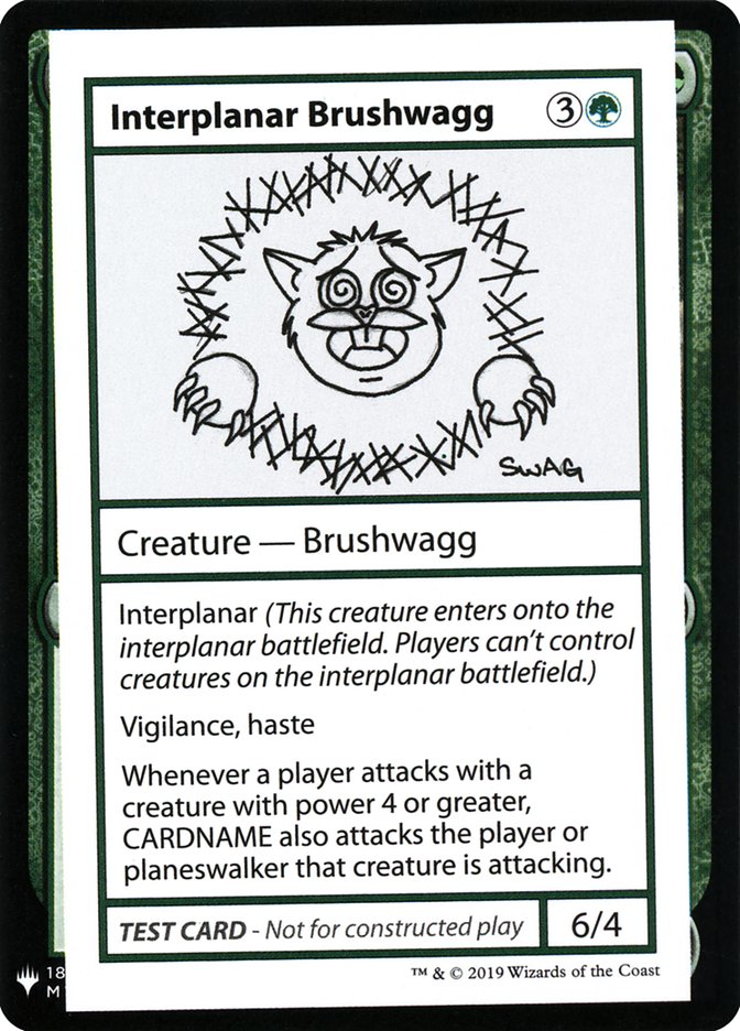 Interplanar Brushwagg [Mystery Booster Playtest Cards] | Exor Games Bridgewater