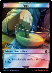 Alien Angel // Food (0058) Double-Sided Token (Surge Foil) [Doctor Who Tokens] | Exor Games Bridgewater