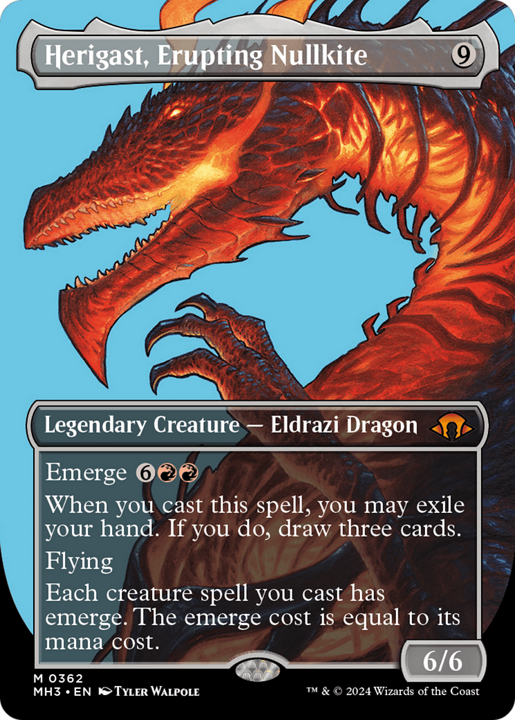 Herigast, Erupting Nullkite (Borderless) [Modern Horizons 3] | Exor Games Bridgewater