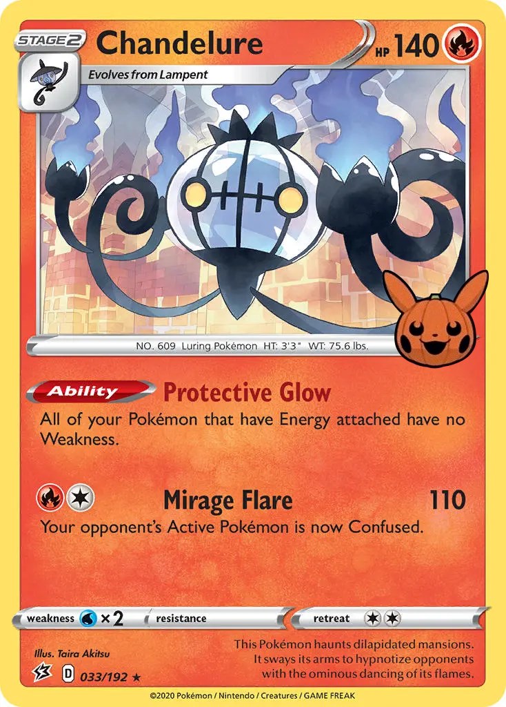 Chandelure (033/192) [Trick or Trade] | Exor Games Bridgewater