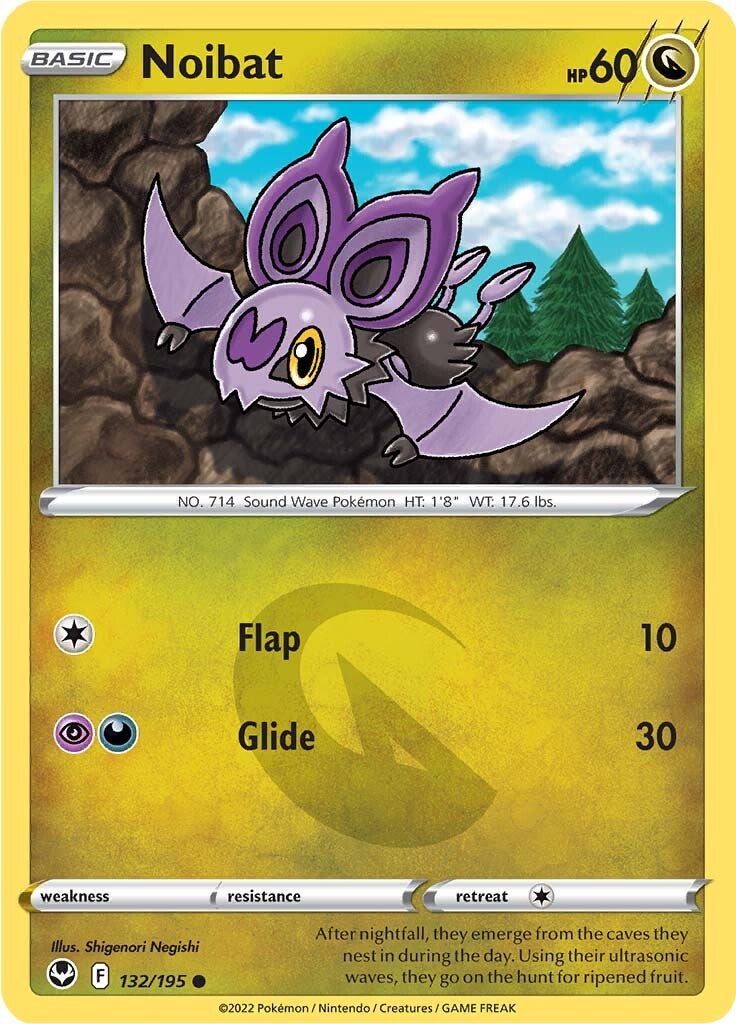 Noibat (132/195) [Sword & Shield: Silver Tempest] | Exor Games Bridgewater