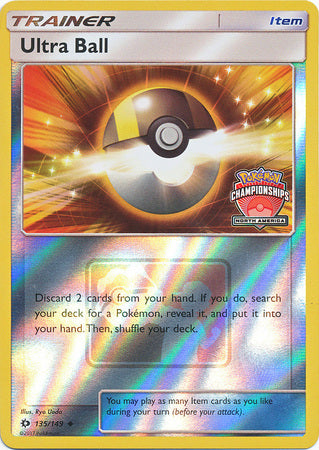 Ultra Ball (135/149) (NA Championship Promo) [Sun & Moon: Base Set] | Exor Games Bridgewater
