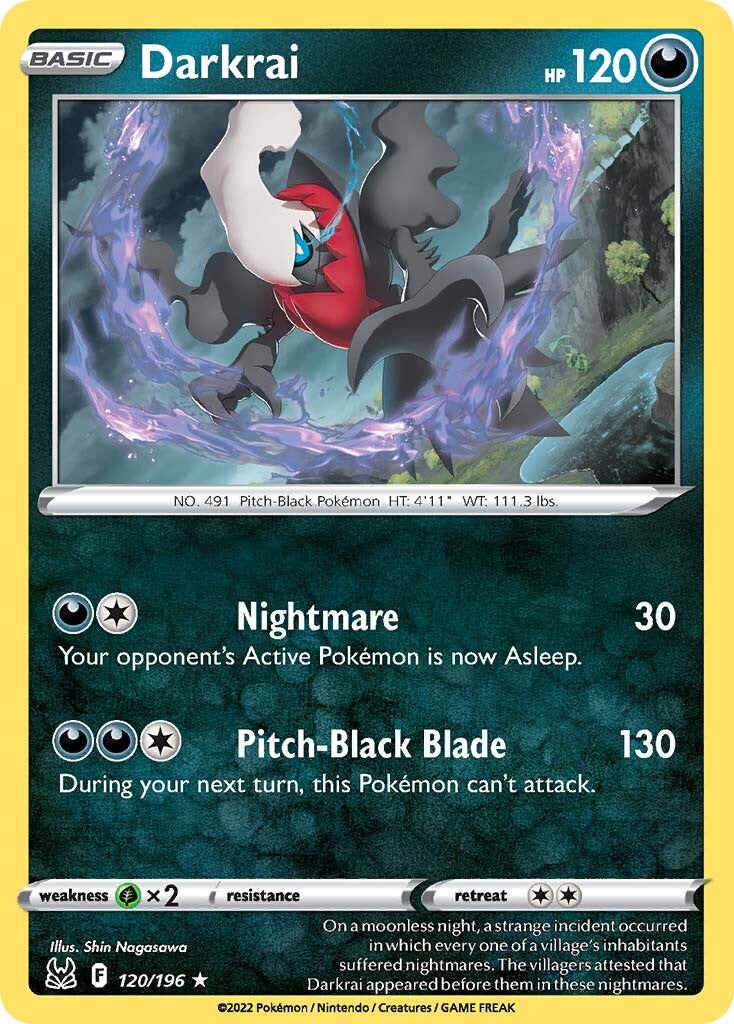 Darkrai (120/196) [Sword & Shield: Lost Origin] | Exor Games Bridgewater