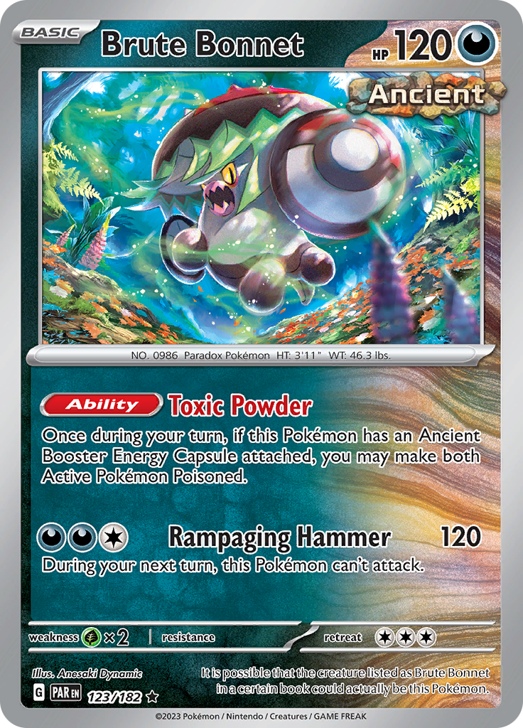 Brute Bonnet (123/182) [Scarlet & Violet: Paradox Rift] | Exor Games Bridgewater