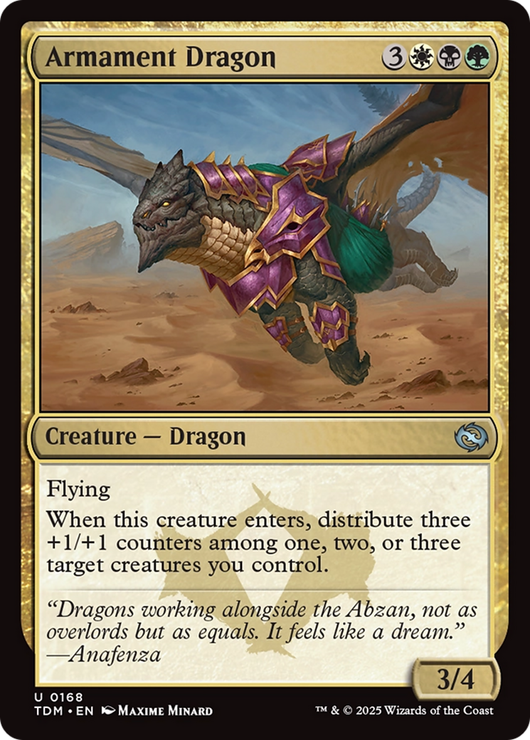Armament Dragon [Tarkir: Dragonstorm] | Exor Games Bridgewater