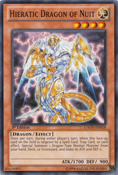 Hieratic Dragon of Nuit [GAOV-EN018] Common | Exor Games Bridgewater