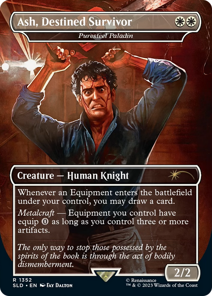 Ash, Destined Survivor - Puresteel Paladin [Secret Lair Drop Series] | Exor Games Bridgewater