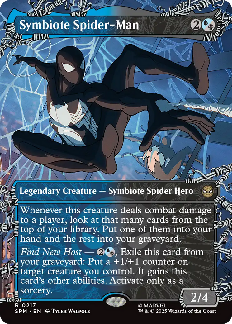 Symbiote Spider-Man (Borderless) [Marvel's Spider-Man] | Exor Games Bridgewater