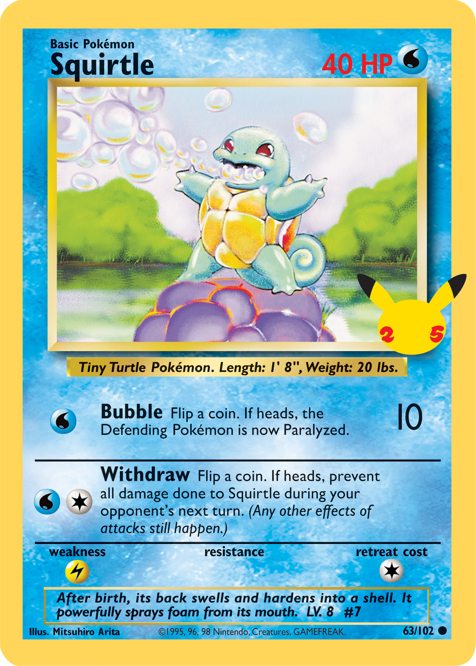 Squirtle (63/102) (Jumbo Card) [First Partner Pack] | Exor Games Bridgewater